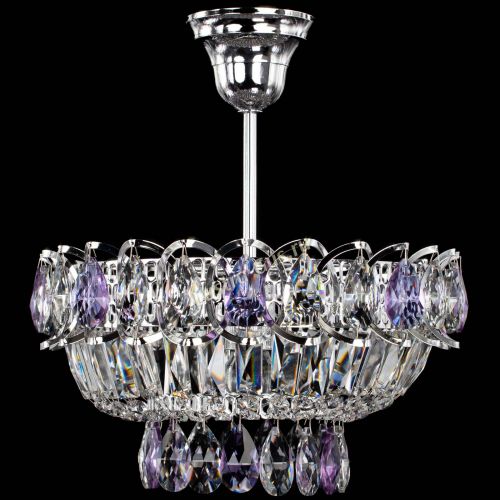 Люстра Астра Бутон №1 с подвесом Фиолетовая в Кирове Гусь Хрустальный