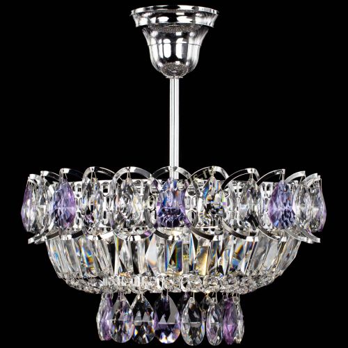 Люстра Астра Бутон №1 с подвесом Фиолетовая в Кирове Гусь Хрустальный