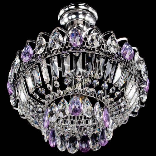 Люстра Астра Бутон №1 с подвесом Фиолетовая в Кирове Гусь Хрустальный