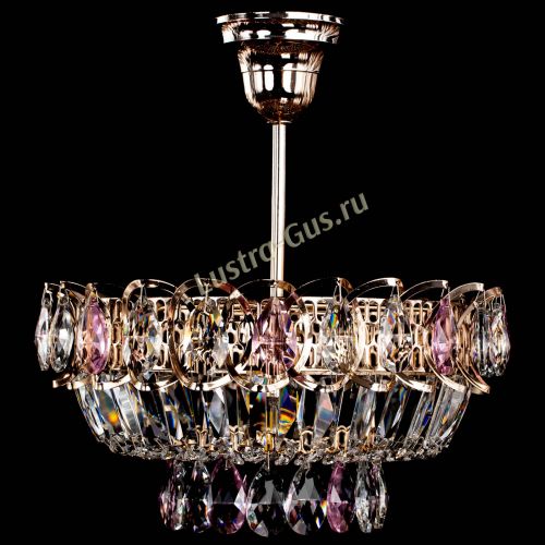 Люстра Астра Бутон №1 с подвесом Розовая в Кирове Гусь Хрустальный