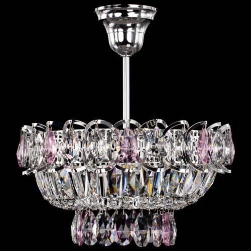 Люстра Астра Бутон №1 с подвесом Розовая в Кирове Гусь Хрустальный