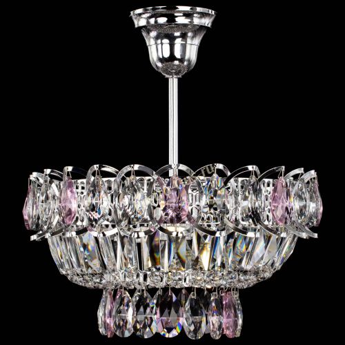 Люстра Астра Бутон №1 с подвесом Розовая в Кирове Гусь Хрустальный