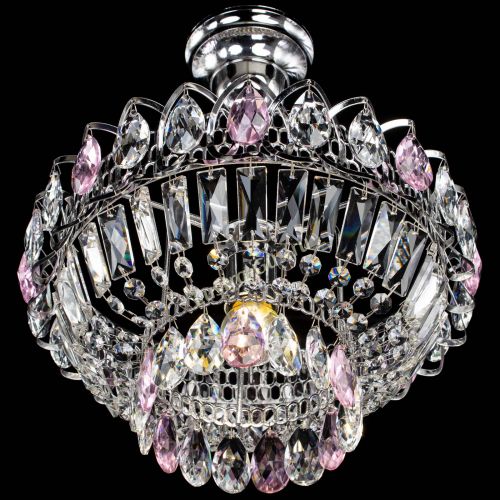 Люстра Астра Бутон №1 с подвесом Розовая в Кирове Гусь Хрустальный