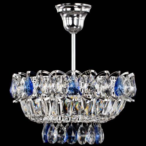 Люстра Астра Бутон №1 с подвесом Синяя в Кирове Гусь Хрустальный