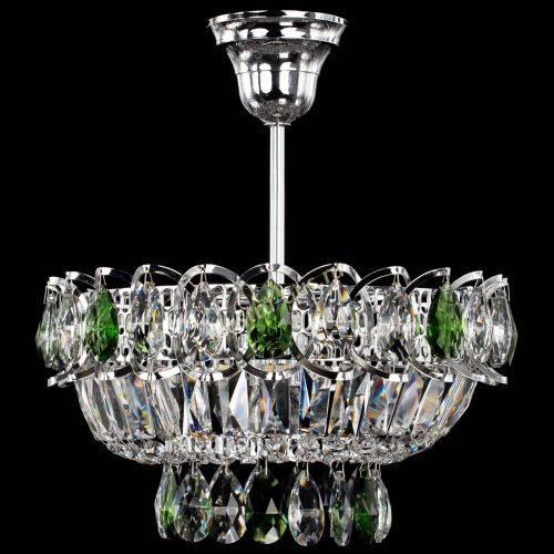 Люстра Астра Бутон №1 с подвесом Зеленая в Кирове Гусь Хрустальный