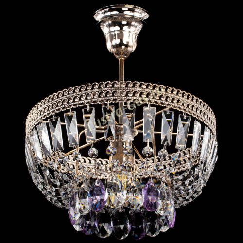 Люстра Астра Флоренция №1 мини фиолетовая в Кирове Гусь Хрустальный
