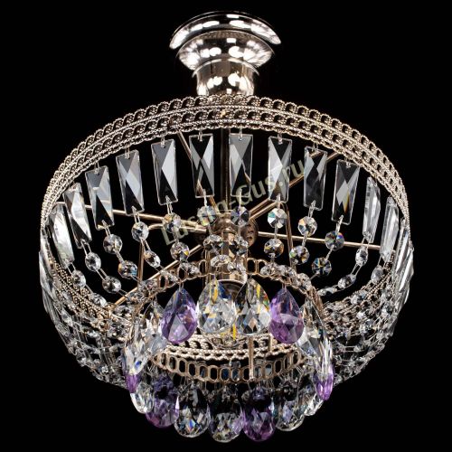 Люстра Астра Флоренция №1 мини фиолетовая в Кирове Гусь Хрустальный
