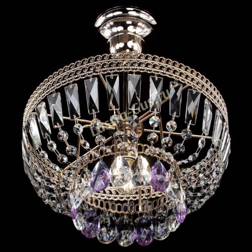 Люстра Астра Флоренция №1 мини фиолетовая в Кирове Гусь Хрустальный