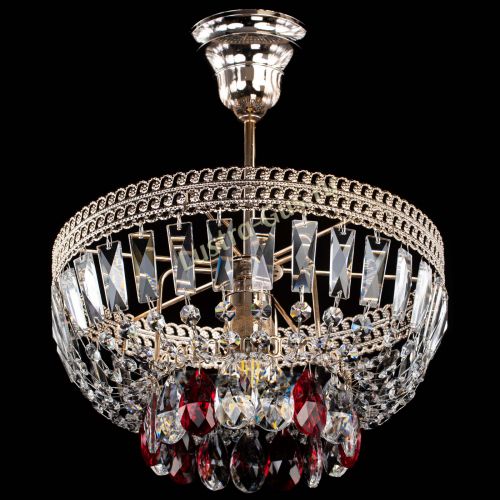 Люстра Астра Флоренция №1 мини красная в Кирове Гусь Хрустальный