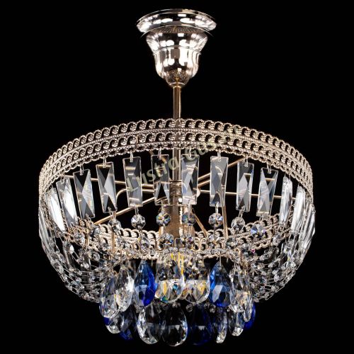 Люстра Астра Флоренция №1 мини синяя в Кирове Гусь Хрустальный