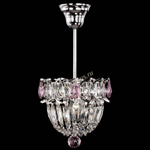 Люстра Астра Купол №1 с подвесом Розовая в Кирове Гусь Хрустальный