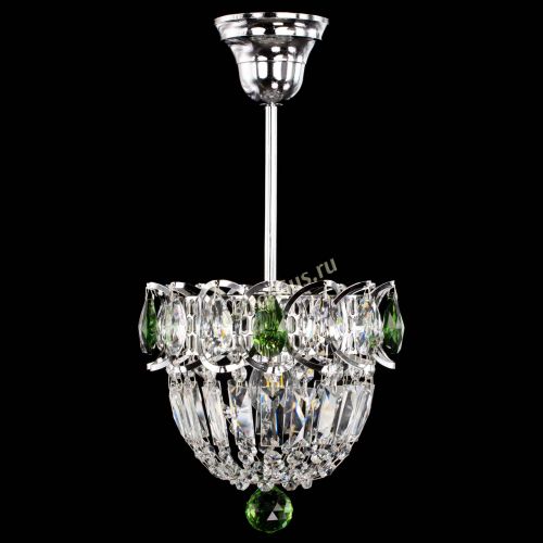 Люстра Астра Купол №1 с подвесом Зеленая в Кирове Гусь Хрустальный