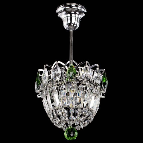 Люстра Астра Купол №1 с подвесом Зеленая в Кирове Гусь Хрустальный