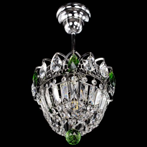 Люстра Астра Купол №1 с подвесом Зеленая в Кирове Гусь Хрустальный