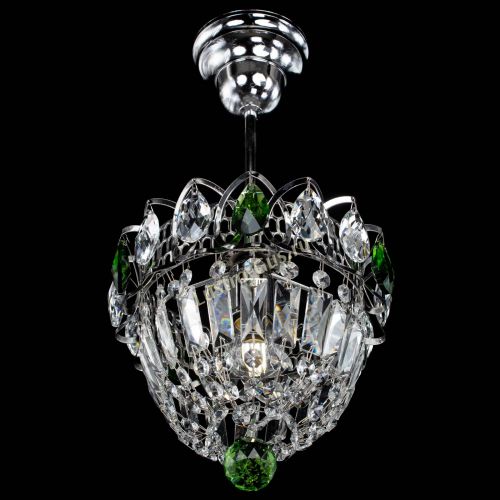 Люстра Астра Купол №1 с подвесом Зеленая в Кирове Гусь Хрустальный