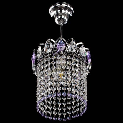 Люстра Астра оптикон №1 фиолетовая в Кирове Гусь Хрустальный