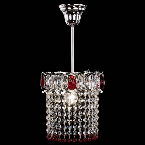 Люстра Астра оптикон №1 красная в Кирове Гусь Хрустальный