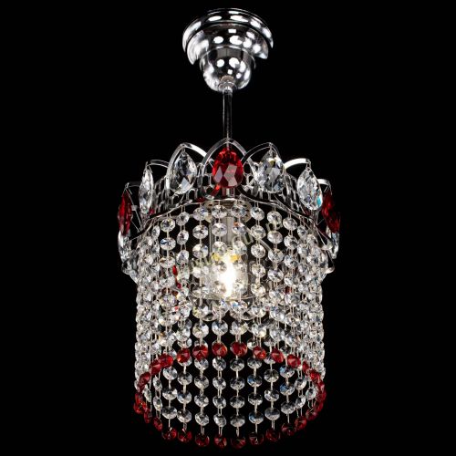 Люстра Астра оптикон №1 красная в Кирове Гусь Хрустальный