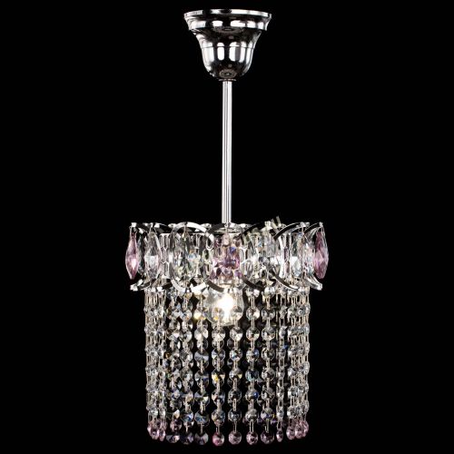 Люстра Астра оптикон №1 розовая в Кирове Гусь Хрустальный