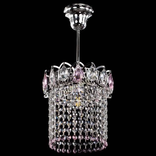 Люстра Астра оптикон №1 розовая в Кирове Гусь Хрустальный