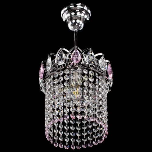 Люстра Астра оптикон №1 розовая в Кирове Гусь Хрустальный