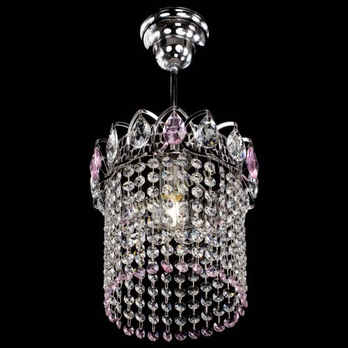 Люстра Астра оптикон №1 розовая в Кирове Гусь Хрустальный