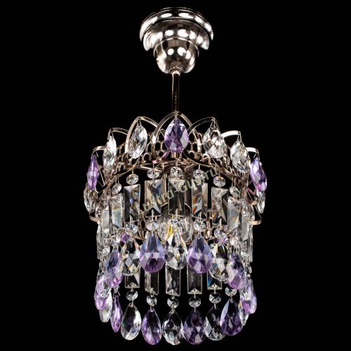 Люстра Астра пластинка №1 фиолетовая в Кирове Гусь Хрустальный