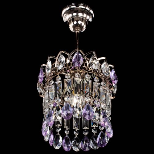 Люстра Астра пластинка №1 фиолетовая в Кирове Гусь Хрустальный
