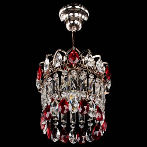 Люстра Астра пластинка №1 красная в Кирове Гусь Хрустальный