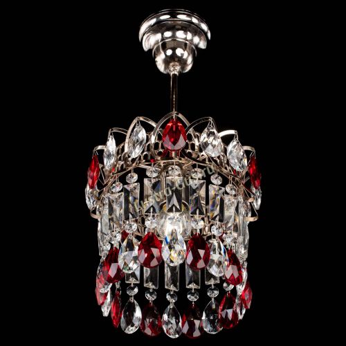 Люстра Астра пластинка №1 красная в Кирове Гусь Хрустальный