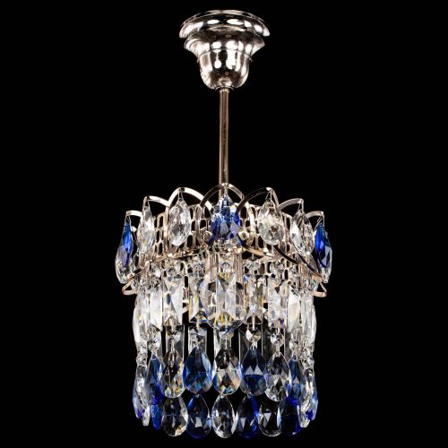 Люстра Астра пластинка №1 синяя в Кирове Гусь Хрустальный