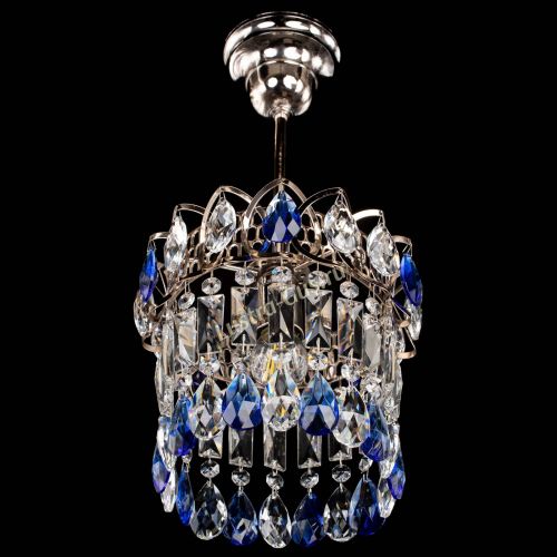 Люстра Астра пластинка №1 синяя в Кирове Гусь Хрустальный