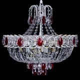 Люстра Астра Белая с подвесом красная в Кирове