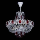 Люстра Астра Белая с подвесом красная в Кирове