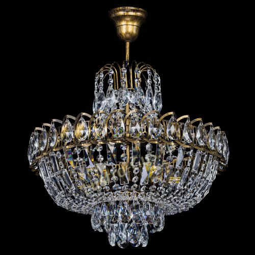 Люстра Астра с подвесом под бронзу в Кирове Гусь Хрустальный