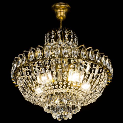 Люстра Астра с подвесом под бронзу в Кирове Гусь Хрустальный