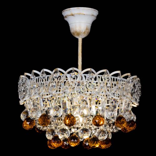 Люстра Астра шар №1 Чайная белая в Кирове Гусь Хрустальный