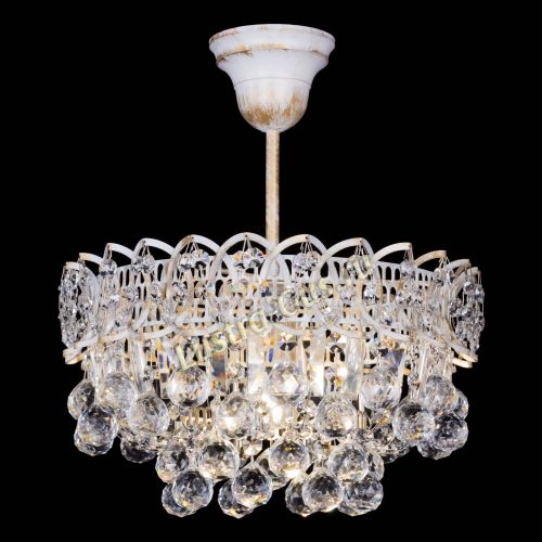 Люстра Астра шар №1 белая в Кирове Гусь Хрустальный