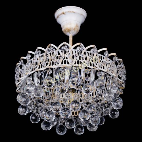 Люстра Астра шар №1 белая в Кирове Гусь Хрустальный