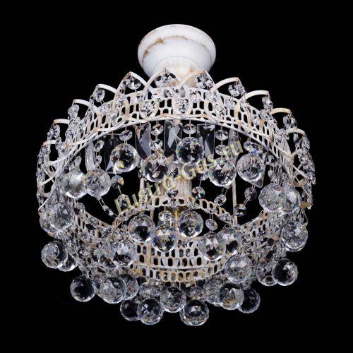 Люстра Астра шар №1 белая в Кирове Гусь Хрустальный