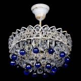 Люстра Астра шар №1 Синяя белая в Кирове