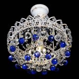 Люстра Астра шар №1 Синяя белая в Кирове