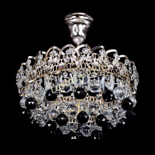 Люстра Астра шар черная 1 лампа в Кирове Гусь Хрустальный