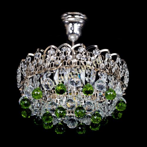 Люстра Астра шар зеленая 1 лампа в Кирове Гусь Хрустальный