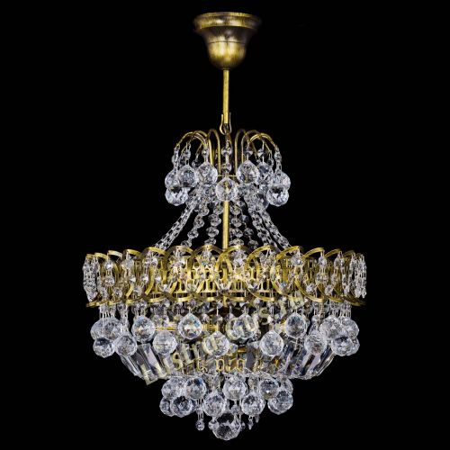 Люстра Астра шар с подвесом под бронзу в Кирове Гусь Хрустальный