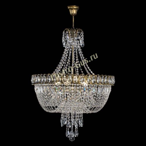 Люстра Астра Водопад №5 с подвесом под бронзу в Кирове Гусь Хрустальный
