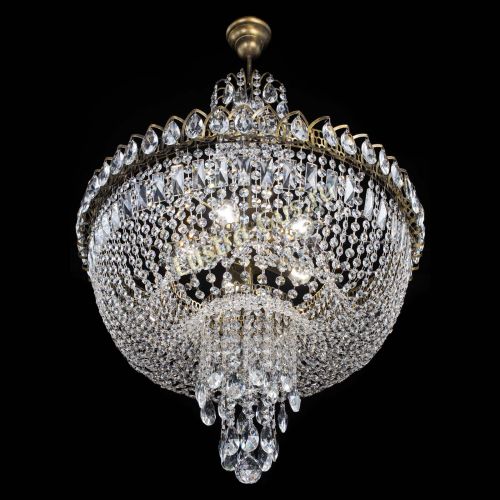 Люстра Астра Водопад №5 с подвесом под бронзу в Кирове Гусь Хрустальный