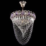 Люстра Астра Водоворот с подвесом №1 фиолетовая в Кирове