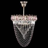 Люстра Астра Водоворот с подвесом №1 розовая в Кирове