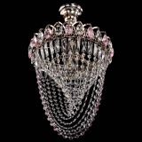 Люстра Астра Водоворот с подвесом №1 розовая в Кирове